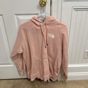 The Northface pink hoodie size extra large